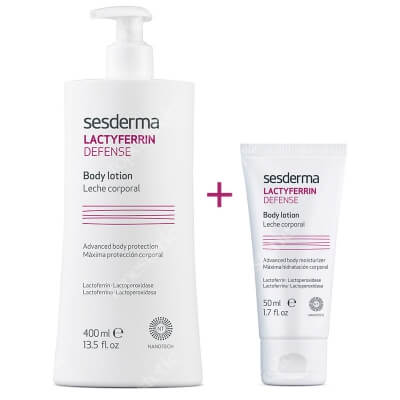 Sesderma Lactyferrin Defense Body Milk ZESTAW Mleczko do ciała 400 ml + 50 ml