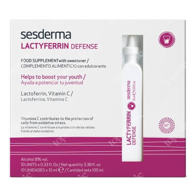 Sesderma Lactyferrin Food Supplement Ampułki 10 x 10 ml