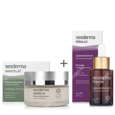 Sesderma Mandelac + Ferulac Liposomal Serum ZESTAW Krem nawilżający 50 ml + Serum liposomowe 30 ml