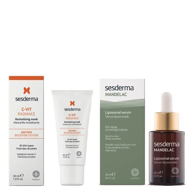 Sesderma Mandelac Liposomal Serum + C-VIT Radiance ZESTAW Serum liposomowe 30 ml + Rewitalizująca maska 30 ml