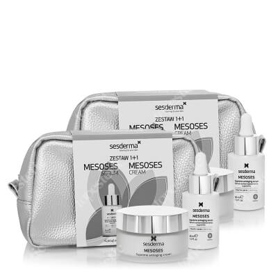 Sesderma Mesoses Cream + Mesoses Serum x 2 ZESTAW Krem do twarzy 50 ml + Serum liposomowe 30 ml + Kosmetyczka 1 szt x 2