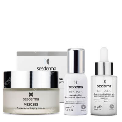 Sesderma Mesoses Cream + Serum + Mist ZESTAW Krem do twarzy 50 ml + Serum liposomowe 30 ml + Mgiełka do twarzy 30 ml