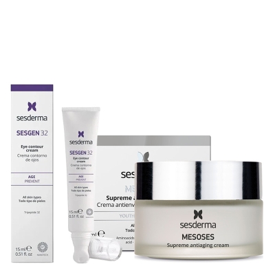 Sesderma Mesoses Cream + Sesgen 32 Eye Contour Cream ZESTAW Krem do twarzy nawilżający 50 ml + Krem kontur oczu 15 ml