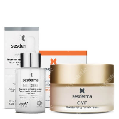 Sesderma Mesoses Serum + C-VIT Moisturizing Facial Cream ZESTAW Serum liposomowe 30 ml + Krem nawilżający 50 ml