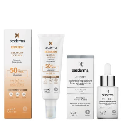 Sesderma Mesoses Serum + Repaskin Silk Touch SPF 50 ZESTAW Serum liposomowe 30 ml + Krem liposomowy SPF 50 50 ml