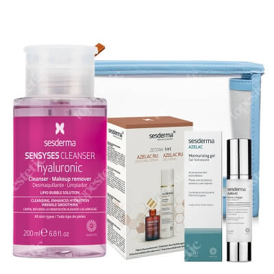 Sesderma Pielęgnacja Depigmentująca ZESTAW Serum liposomowe 30 ml + Krem-Żel depigmentujący 50 ml kartonik + Płyn oczyszczający, liposomowy 200 ml + Przezroczysta 1 szt + �