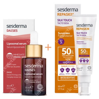 Sesderma Repaskin Silk Touch SPF 50 + Daeses Liposomal Serum ZESTAW Krem liposomowy SPF 50 50 ml + Serum liposomowe liftingujące 30 ml