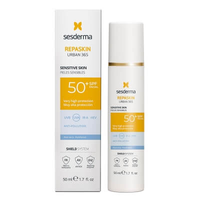 Sesderma Repaskin Urban 365 Sensitive SPF50+ Przeciwsłoneczny krem do twarzy 50 ml