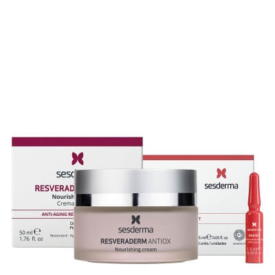 Sesderma Resveraderm Facial Cream + Daeses Instant Lifting Serum ZESTAW Krem przeciwstarzeniowy 50 ml + Serum natychmiastowy efekt liftingu 10 x 1,5 ml