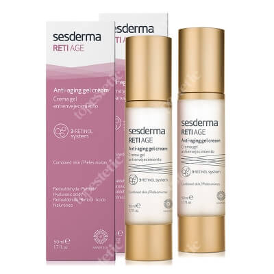Sesderma Reti Age Gel Cream 1+1 Gratis ZESTAW Krem-żel przeciwstarzeniowy 50 ml x 2
