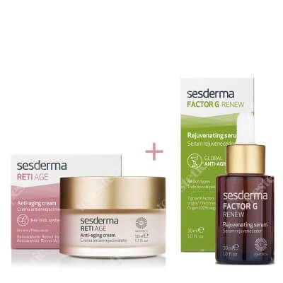 Sesderma Reti Age + Factor G ZESTAW Krem przeciwzmarszczkowy 50 ml + Serum z pęcherzykami lipidowymi 30 ml