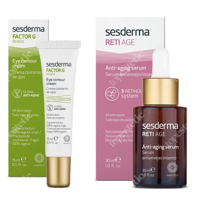 Sesderma Reti Age Serum + Eye Contour Gel Factor G ZESTAW Serum przeciwzmarszczkowe 30 ml + Krem pod oczy 15 ml
