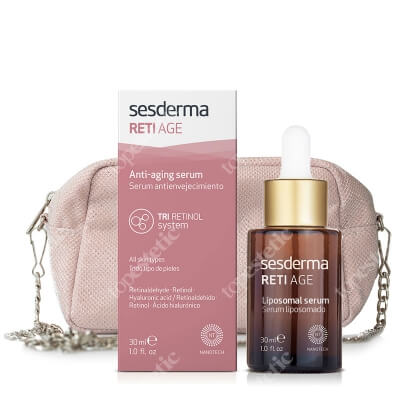 Sesderma Reti Age Serum + Kosmetyczka  ZESTAW Serum przeciwzmarszczkowe 30 ml + Różowa błyszcząca 1 szt