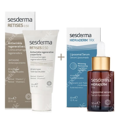 Sesderma Retises 0,5% + Hidraderm TRX Liposomal Serum ZESTAW Regenerujący krem przeciwzmarszczkowy 30 ml + Serum Liposomowe 30 ml