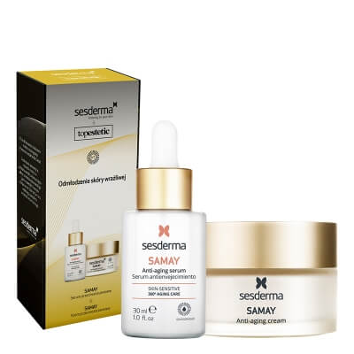 Sesderma Samay Anti Aging Cream + Samay Anti Aging Serum Topestetic ZESTAW Krem przeciwstarzeniowy 50 ml + Serum przeciwstarzeniowe 30 ml
