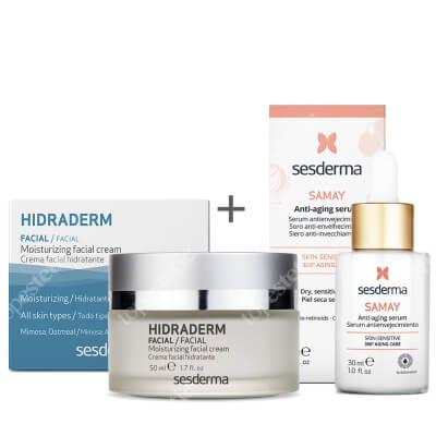 Sesderma Samay Anti Aging Serum + Hidraderm ZESTAW Serum przeciwstarzeniowe 30 ml + Nawilżający krem do twarzy 50 ml