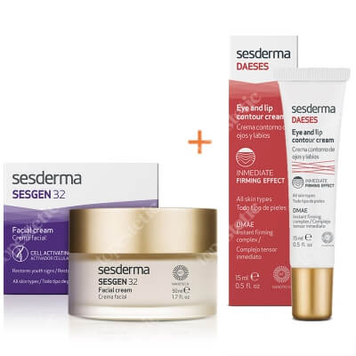 Sesderma Sesgen 32 Cream + Daeses Eye and Lip Contour Cream ZESTAW Krem odżywczy aktywujący komórki 50 ml + Krem kontur oczu i ust 15 ml