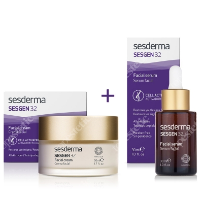 Sesderma Sesgen 32 Cream + Serum ZESTAW Krem odżywczy aktywujący komórki 50 ml + Serum aktywujące komórki 30 ml