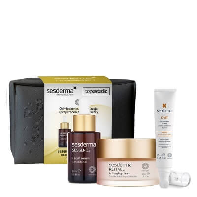 Sesderma Sesgen 32 Serum + C-VIT Eye + Reti Age Cream ZESTAW Pielęgnacja Odmładzająca - Serum 30 ml + Krem przeciwzmarszczkowy 50 ml + Krem pod oczy 15 ml