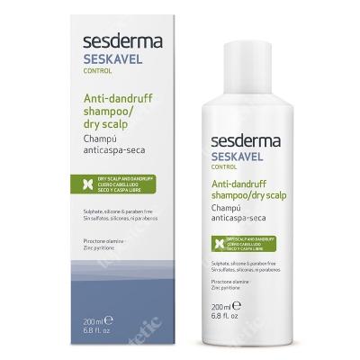 Sesderma Seskavel Anti-Dandruff Shampoo Dry Scalp Szampon przeciwłupieżowy łupież suchy 200 ml