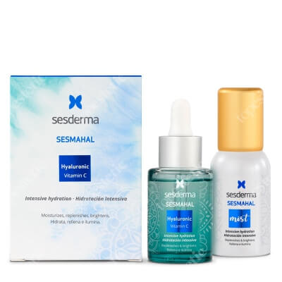 Sesderma Sesmahal Hyaluronic + Sesmahal Mist ZESTAW Liposomalne serum z trzema rodzajami kwasu hialuronowego 30 ml + Mgiełka 30 ml