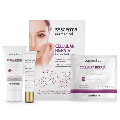 Sesderma Sesmedical Cellular Repair ZESTAW Domowa pielęgnacja przeciw fotostarzeniu 30g, 15g, 4szt.