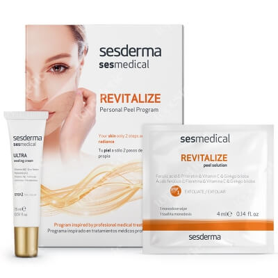 Sesderma Sesmedical Revitalize ZESTAW Domowa pielęgnacja rozświetlająca 15g + 4 szt.