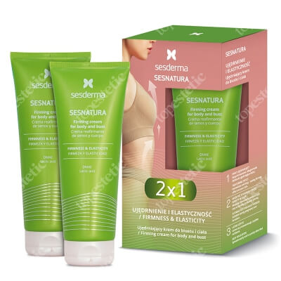 Sesderma Sesnatura x 2 ZESTAW Krem ujędrniający biust i ciało 200 ml x 2