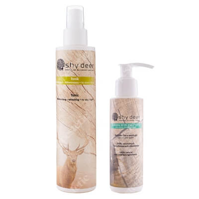 Shy Deer Clean Set ZESTAW Żel do mycia twarzy 100 ml + Tonik nawilżająco-odświeżający 200 ml