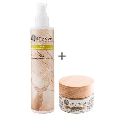 Shy Deer Cream For Eye Area Skin & Moisturizing Tonic ZESTAW Krem dla skóry okolicy oczu 30 ml + Tonik nawilżająco-odświeżający 200 ml