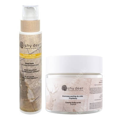 Shy Deer Firming Set ZESTAW Peeling do ciała 200 ml + Balsam do ciała specjalistyczny wysmuklająco-ujędrniający 200 ml