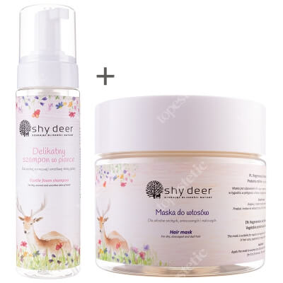 Shy Deer Gentle Foam Shampoo + Hair Mask ZESTAW Delikatny szampon w piance 200 ml + Maska do włosów 200 ml