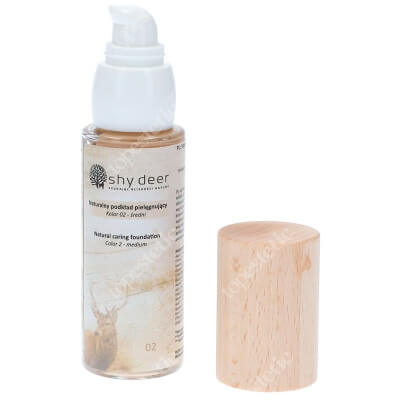 Shy Deer Natural Caring Foundation Natural Naturalny podkład pielegnujący (kolor 02) 30 ml