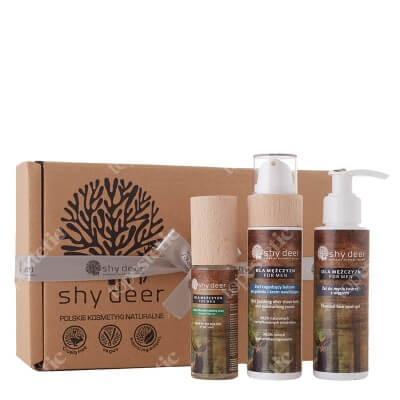 Shy Deer Pielęgnacja i Oczyszczanie dla Mężczyzn ZESTAW Żel do mycia twarzy 00 ml + Balsam po goleniu i krem 100 ml + Krem dla skóry okolicy oczu 30 ml