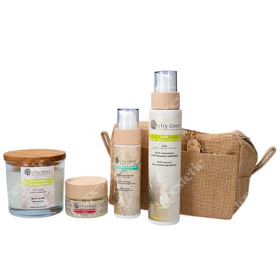 Shy Deer Rytuał Świąteczny - Pielęgnacja Twarzy 2020 ZESTAW Maseczka 50 ml + Żel do twarzy 100 ml + Tonik 200 ml + Świeca 1 szt