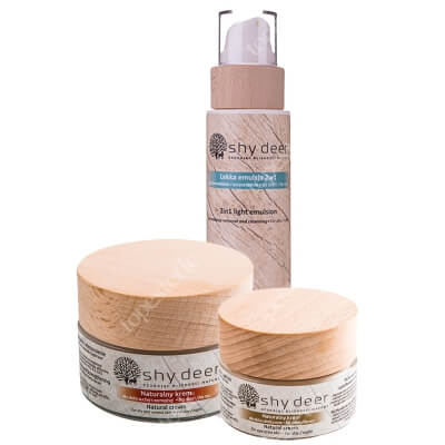 Shy Deer Shy Deer Skin Care Set ZESTAW Emulsja 200 ml + Krem dla skóry suchej i normalnej 50 ml + Krem dla skóry okolicy oczu 30 ml