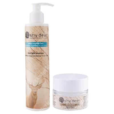 Shy Deer Skin Care ZESTAW Lekka emulsja 200 ml + Naturalny krem dla skóry okolicy oczu 30 ml