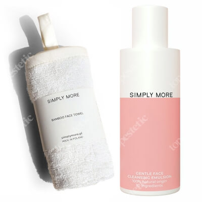 Simply More Cleansing Set  ZESTAW Emulsja do mycia twarzy 150 ml + Ręcznik do twarzy z bambusa 1 szt.