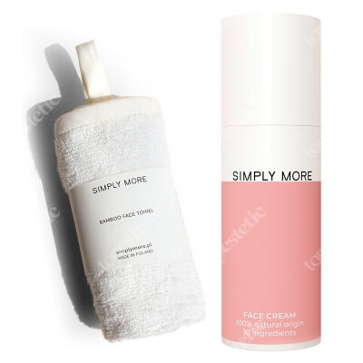 Simply More Face Cream + Bamboo Face Towel ZESTAW Krem do twarzy 50 ml + Ręcznik do twarzy z bambusa 1 szt.