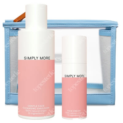 Simply More Gentle Face Cleansing Emulsion + Face Cream 1  ZESTAW Emulsja do mycia twarzy 150 ml + Krem do twarzy 50 ml + Kosmetyczka1 szt