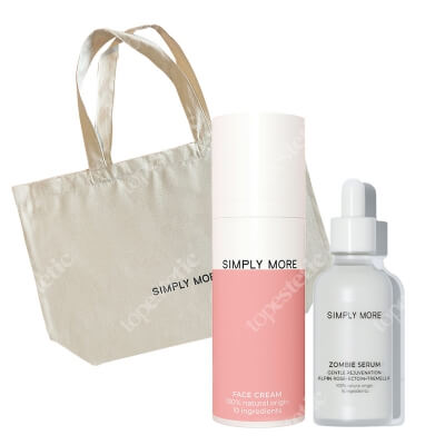 Simply More Zombie Serum + Face Cream + Torba GRATIS ZESTAW Odmładzające serum 30 ml + Ultranawilżający krem 50 ml + Torba bawełniana typu shopper 1 szt