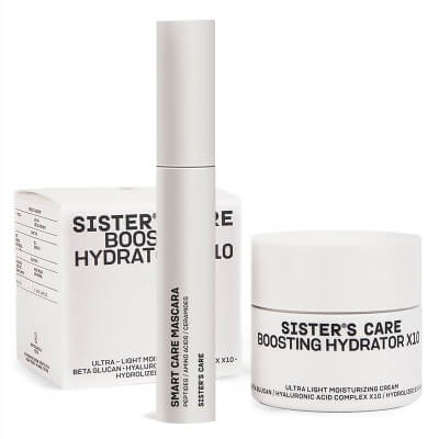 Sisters Aroma Boosting Hydrator Face Cream X10 + Smart Care Mascara ZESTAW Lekki krem-żel 50 ml + Tusz do rzęs 8 g