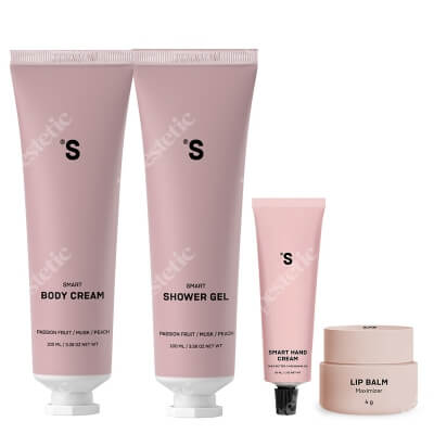 Sisters Aroma Favorite Set ZESTAW Balsam do ciała 100 ml + Żel pod prysznic 100 ml + Balsam do ust 4 g + Krem do rąk 30 ml