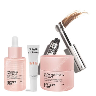 Sisters Aroma Favorite Set ZESTAW Serum 30 ml + Krem 50 ml + Balsam do ust 10 ml + Żel do brwi 4 g