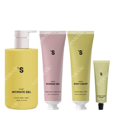 Sisters Aroma Mix And Clean ZESTAW Żel pod prysznic 100 ml + Żel do higieny intymnej 250 ml + Krem do rąk 30 ml + Balsam do ciała 100 ml