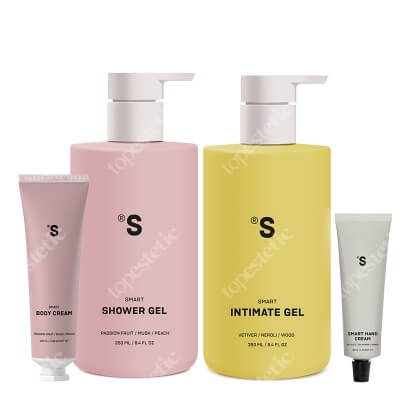Sisters Aroma Smart Body ZESTAW Żel do higieny intymnej 250 ml + Żel pod prysznic 250 ml + Balsam do ciała 100 ml + Krem do rąk 30 ml
