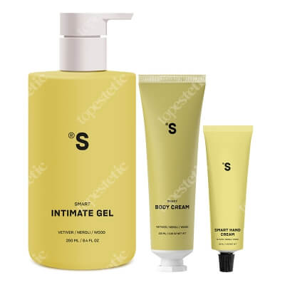 Sisters Aroma Smart Vetiver Set ZESTAW Żel do higieny intymnej250 ml + Balsam do ciała 100 ml + Krem do rąk 30 ml