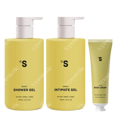 Sisters Aroma Smart Vetiver ZESTAW Żel do higieny intymnej 250 ml + Balsam do ciała 100 ml + Żel pod prysznic 250 ml