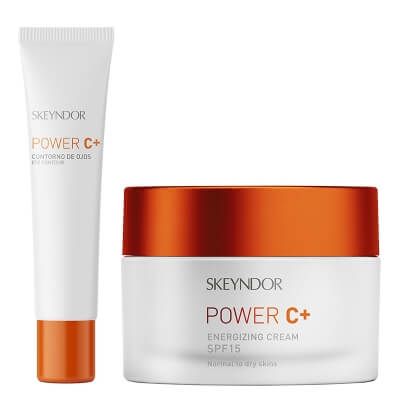 Skeyndor Power C+ Set ZESTAW Krem do twarzy dla cery normalnej i suchej 50 ml + Emulsja do pielęgnacji okolicy oczu 15 ml