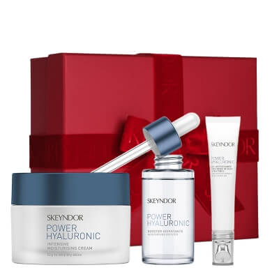 Skeyndor Power Hyaluronic Kit ZESTAW Krem do skóry suchej i bardzo suchej 50 ml + Serum intensywnie nawilżające 30 ml + Chłodzący żel do pielęgnacji skóry wokół oczu i